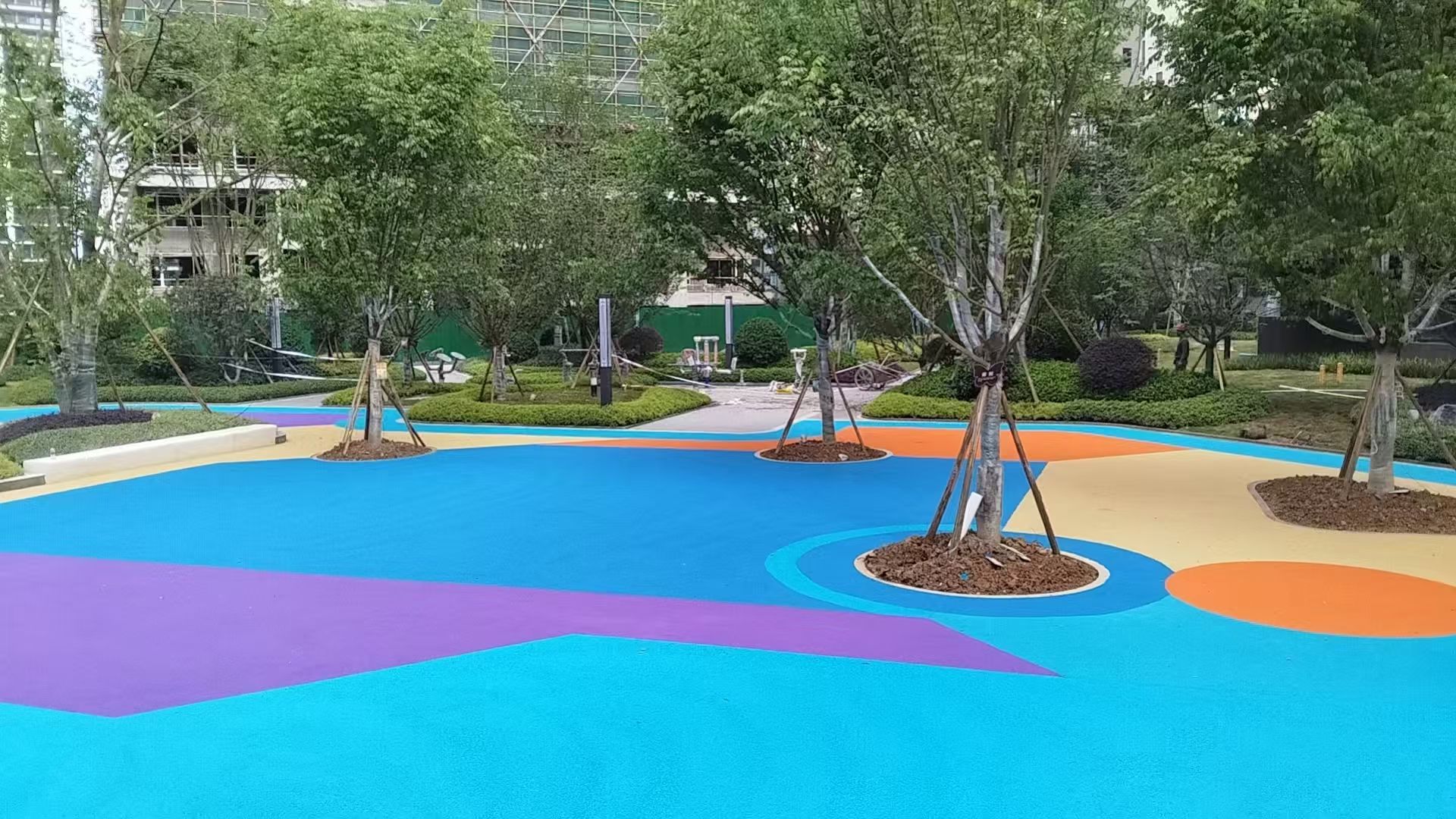 张家口市塑胶颗粒足球场人造草坪 - 厂家